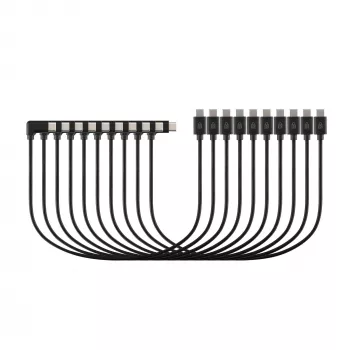 Kensington USB-C uzlādes kabeļi (10 iepakojums), 0,315 m, USB C, USB C, melni