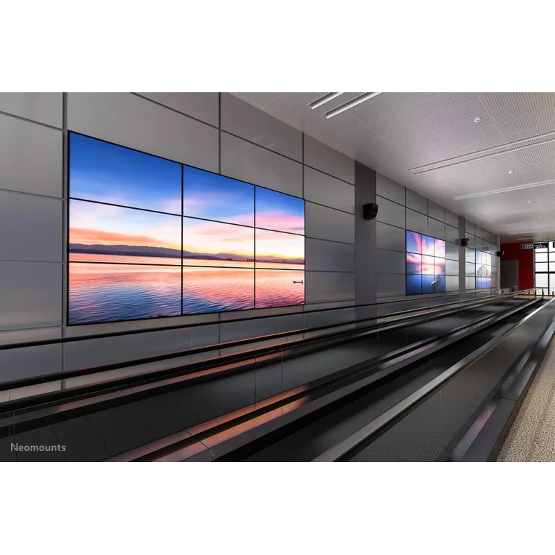 Neomounts video sienas stiprinājums, 70 kg, 81,3 cm (32 collas), 190,5 cm (75 collas), 200 x 200 mm, 600 x 600 mm, 0 - 6°