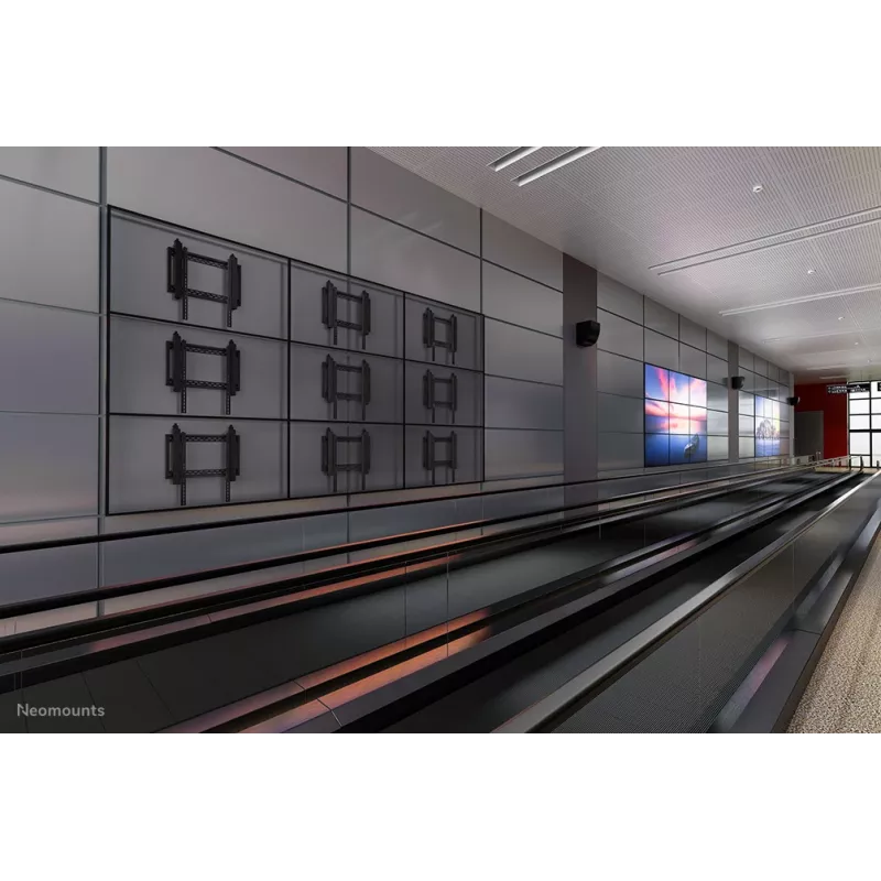 Neomounts video sienas stiprinājums, 70 kg, 81,3 cm (32 collas), 190,5 cm (75 collas), 200 x 200 mm, 600 x 600 mm, 0 - 6°