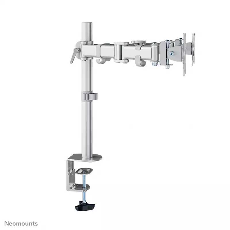 Neomounts NM-D135DSILVER Monitora kronšteins 10-27 collas, Skava/caurlaide, 8 kg, 25,4 cm (10 collas), 68,6 cm (27 collas), 100 x 100 mm, Sudraba krāsa