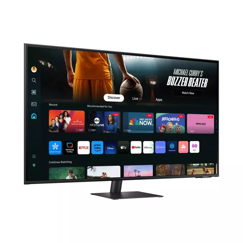 Samsung M70D datora monitors 109,2 cm (43 collas) 3840 x 2160 pikseļi 4K Ultra HD LCD melns