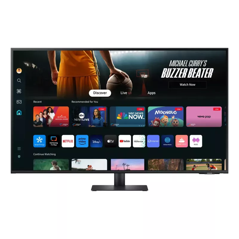 Samsung M70D datora monitors 109,2 cm (43 collas) 3840 x 2160 pikseļi 4K Ultra HD LCD melns