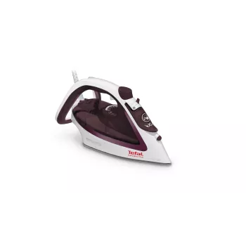 Tefal EasyGliss Plus FV5714 gludeklis Sausais un tvaika gludeklis Durilium zole 2400 W Bordo, Balts