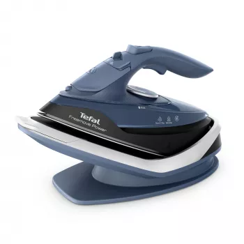 Tefal Freemove Power FV6675E0 gludeklis Sausais un tvaika gludeklis Keramiskā zole 2600 W Melns, Zils