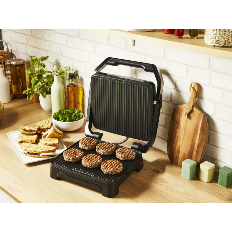 Kontaktgrils Tefal Inicio Adjust GC272D10 ar nepiedegošām plāksnēm un regulējamu temperatūru