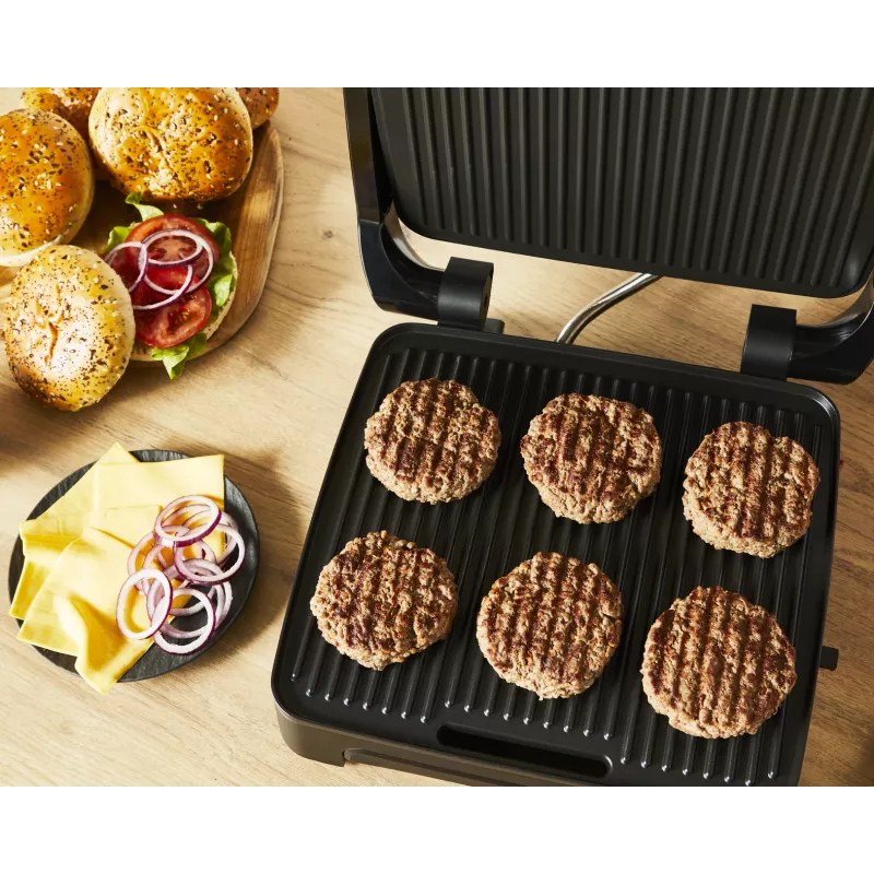 Kontaktgrils Tefal Inicio Adjust GC272D10 ar nepiedegošām plāksnēm un regulējamu temperatūru