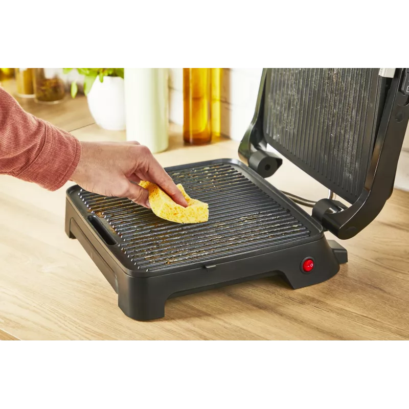 Kontaktgrils Tefal Inicio Adjust GC272D10 ar nepiedegošām plāksnēm un regulējamu temperatūru