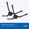 TP-Link Tapo robotu putekļsūcēja rezerves komplekts, piederumu komplekts, robotu putekļsūcējs, melns, balts, Tapo RV30 Max Plus, Tapo RV30 Max, Tapo RV20 Max Plus, Tapo RV20 Max, piekaramais iepakojums, 183 mm