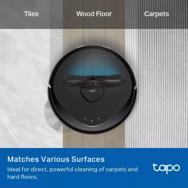 TP-Link Tapo robotu putekļsūcēja rezerves komplekts, piederumu komplekts, robotu putekļsūcējs, melns, balts, Tapo RV30 Max Plus, Tapo RV30 Max, Tapo RV20 Max Plus, Tapo RV20 Max, piekaramais iepakojums, 183 mm