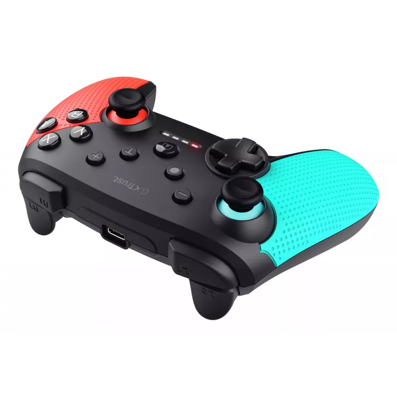 Trust GXT 1246B Muta Melns, Zils, Sarkans Bluetooth spēļu kontrolieris Nintendo Switch, Nintendo Switch Lite