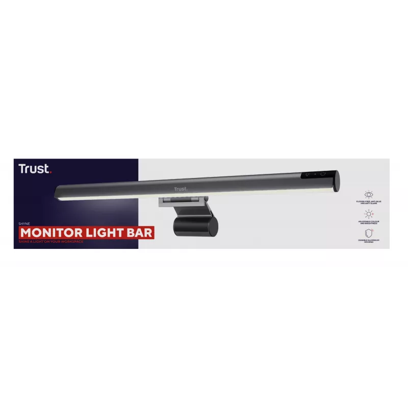 Galda lampa Trust Shyne Nomaināma spuldze Melna USB barošana 70 mm augstums