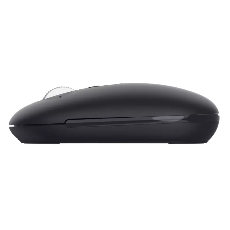 Pele TRUST Seron plāns Multi — piemērota abām rokām biroja pele, optiskā 3200 DPI, RF bezvadu + Bluetooth, 7 pogas, melna