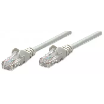 Intellinet tīkla komutācijas kabelis, Cat5e, 20 m, pelēks, CCA, U/UTP, PVC, RJ45, apzeltīti kontakti, bez aizķeršanās, ar aizsarguzmavu, mūža garantija