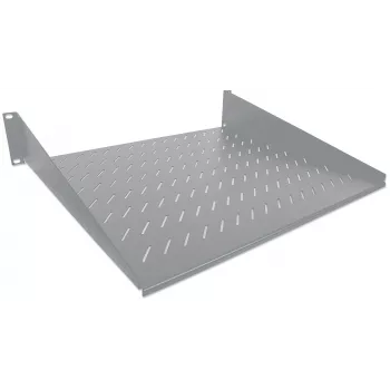 Intellinet 19 collu konsoles plaukts, 2U, 2 punktu priekšējā stiprinājuma, 250 mm dziļums, max 25 kg, pelēks, trīs gadu garantija