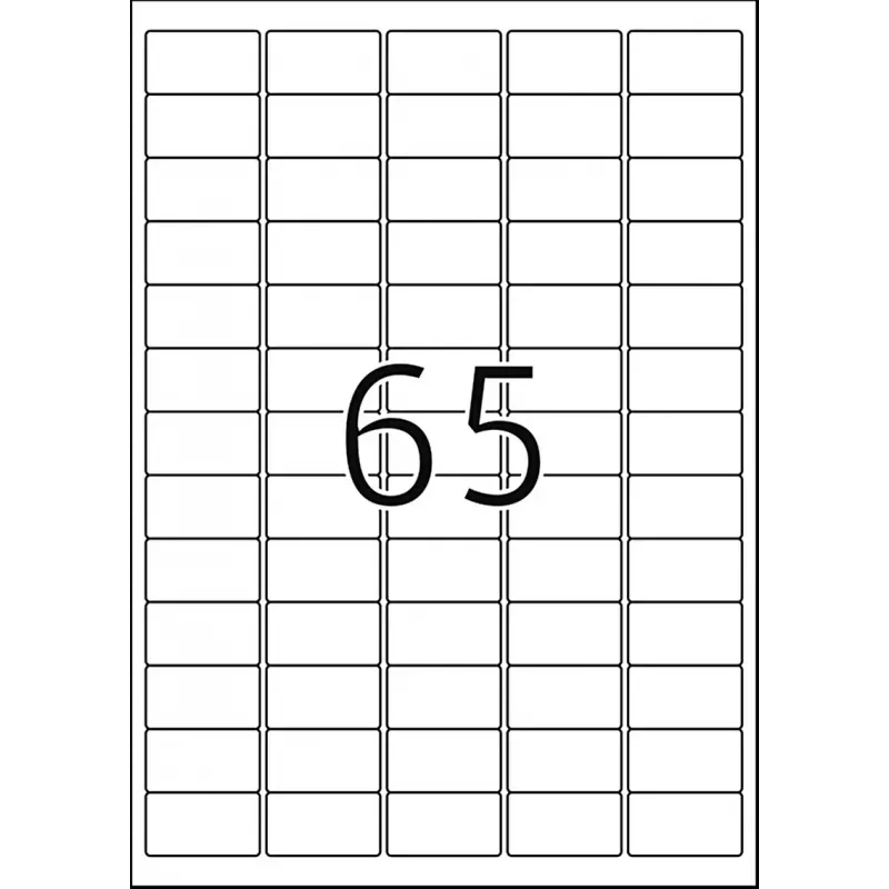 Adrešu etiķetes Premium HERMA A4 38,1x21,2 mm, 6500 gab.