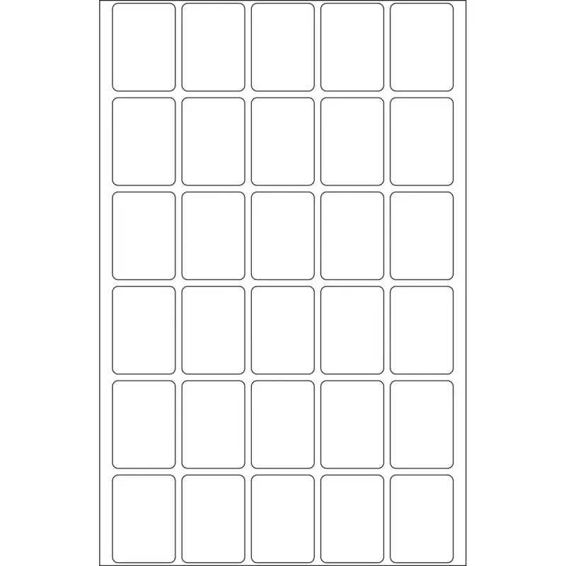 Daudzpusīgas uzlīmes HERMA 19x27 mm baltas Movables/noņemamas papīra matētas 960 gab.