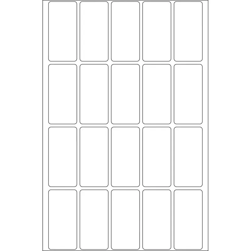 Daudzfunkcionālas etiķetes HERMA 10609 19x40 mm baltas Movables noņemamas papīra 640 gab.