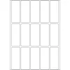Daudzfunkciju uzlīmes HERMA 10610 20x50 mm baltas noņemamas/pārvietojamas papīra matētas
