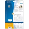 QR kodu uzlīmes HERMA 9642 A4 40x40 mm kvadrātveida balts papīrs