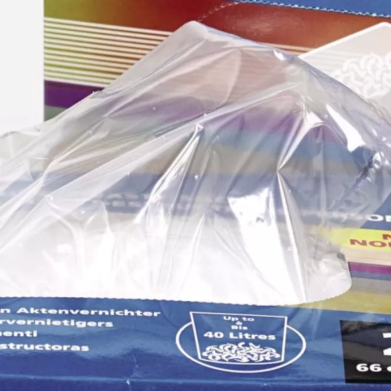 Rexel plastmasas atkritumu maisi platas ievades smalcinātājiem 175L (iepakojumā 100 gab.)