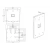 Multibrackets M VESA Wallmount III Melns 75 100 200x100 200x200 30kg