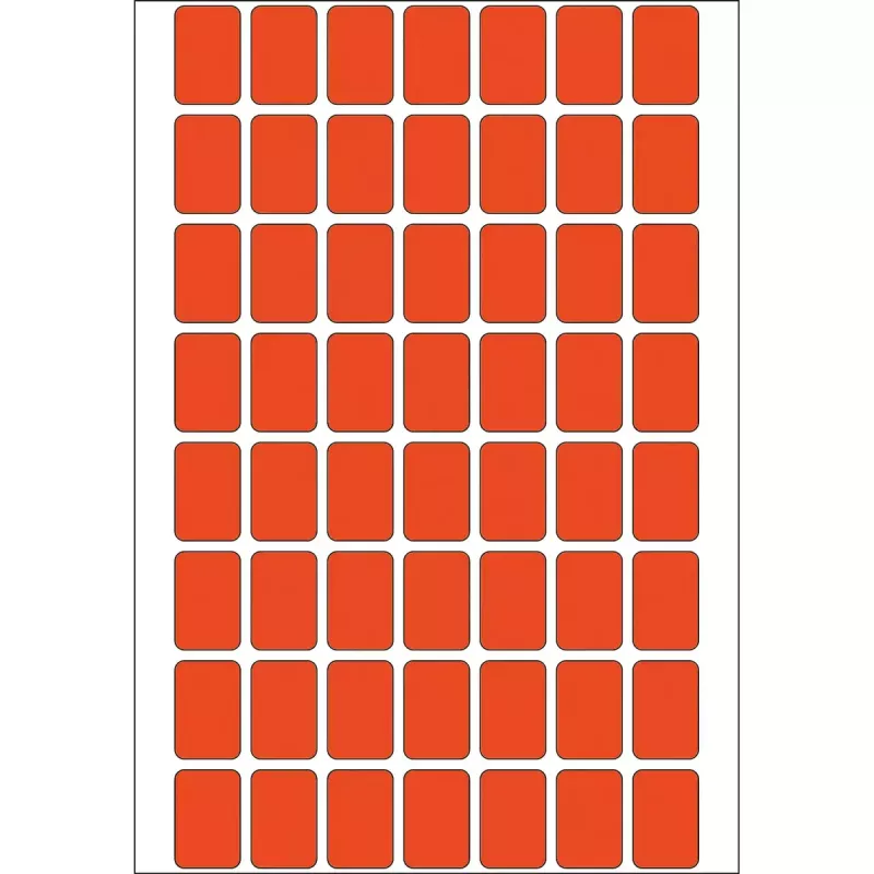 Daudzfunkcionālās uzlīmes HERMA 12x18 mm sarkans papīrs matēts rokrakstam