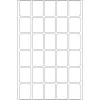 Daudzfunkcionālas uzlīmes HERMA 19x27 mm balts papīrs matēts ar roku aprakstāms
