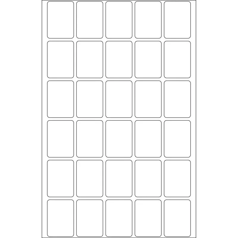 Daudzfunkcionālas uzlīmes HERMA 19x27 mm balts papīrs matēts ar roku aprakstāms