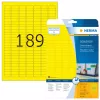 Pašlīmējošā printera uzlīme HERMA Coloured Labels A4 25.4x10 mm dzeltena