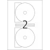 Pašlīmējošās printera etiķetes HERMA CD etiķetes Maxi A4 Ø 116 mm