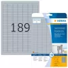 Datu plāksnīšu uzlīmes HERMA 4725 gab. A4 25x10 mm sudraba