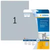 Vērtējuma plāksnīšu uzlīmes HERMA 4224 A4 210x297 mm sudraba