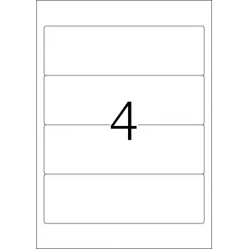 Pašlīmējošās printera etiķetes HERMA File labels A4 192x59 mm
