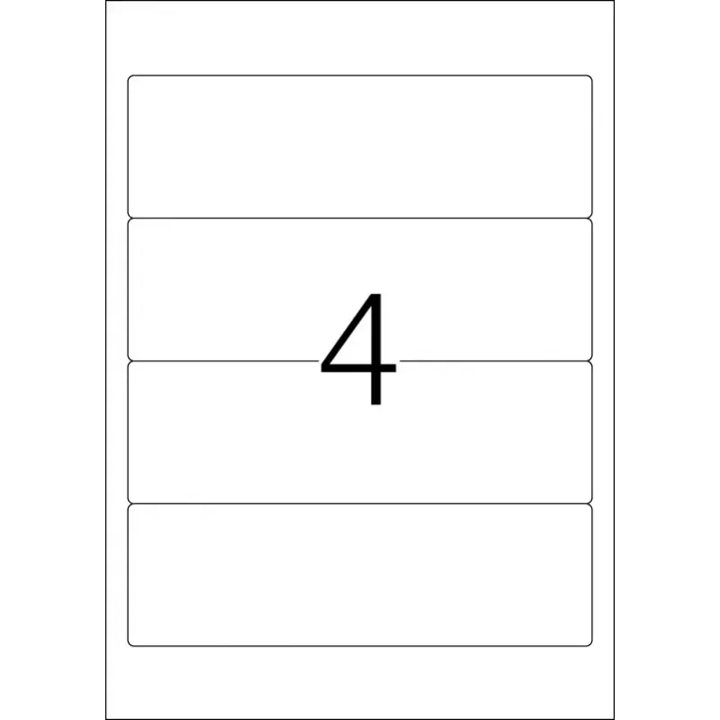 Pašlīmējošās printera etiķetes HERMA File labels A4 192x59 mm