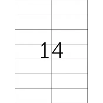 Pašlīmējošās printera etiķetes HERMA Premium A4 105x42,3 mm 350 gab.