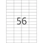 Noņemamas etiķetes HERMA A4 52.5x21.2 mm baltas 1400 gab.