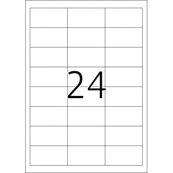 Korekcijas/aizklāšanas etiķetes HERMA A4 64.6x33.8 mm 600 gab.