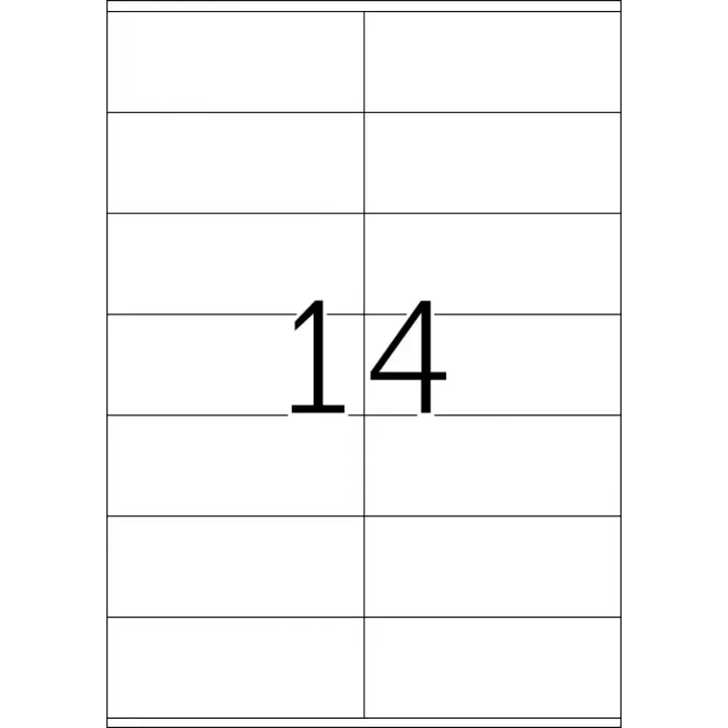 HERMA Premium uzlīmes A4 105x42 mm balts papīrs matēts 1400 gab.