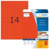 Pašlīmējoša printera etiķete HERMA Krāsainās etiķetes A4 105x42,3 mm sarkana