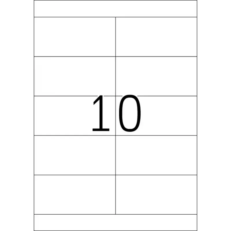 Pašlīmējošās printera etiķetes HERMA Labels Premium A4 105x50.8 mm