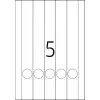 File labels HERMA A4 34x297 mm balta paper matt opaque 125 pcs