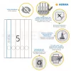 File labels HERMA A4 34x297 mm balta paper matt opaque 125 pcs