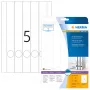 File labels HERMA A4 34x297 mm balta paper matt opaque 125 pcs