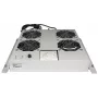 Intellinet 4 ventilatoru ventilācijas iekārta 19 collu statņiem, jumta stiprinājums, ar termostatu, pelēka