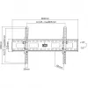 Manhattan sienas stiprinājums televizoriem un monitoriem (noliecams), ekrāniem no 37 collām līdz 75 collām, VESA saderība: visi no 200x200 mm līdz 800x400 mm – pārbaudiet četru montāžas caurumu izmērus ekrāna aizmugurē, lai pārliecinātos par piemērotību, maks. 75 kg, melns, kronšteins