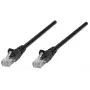 Intellinet Network komutācijas kabelis, Cat6, 15m, Melns, CCA, U/UTP, PVC, RJ45, Gold Plated Contacts, Snagless, Booted, Lifetime Warranty