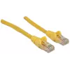 Intellinet tīkla kabelis, Cat6, 5m, dzeltens, CCA, U/UTP, PVC, RJ45, zelta pārklājuma kontakti, bez aizķeršanās, ar aizsarguzmavu, mūža garantija