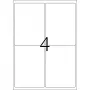Pašlīmējošā printera etiķete HERMA 9534 A4 āra plēve 99,1x139 mm