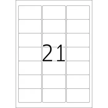 Adrešu uzlīmes HERMA Premium A4 63,5x38,1 mm 2100 gab.