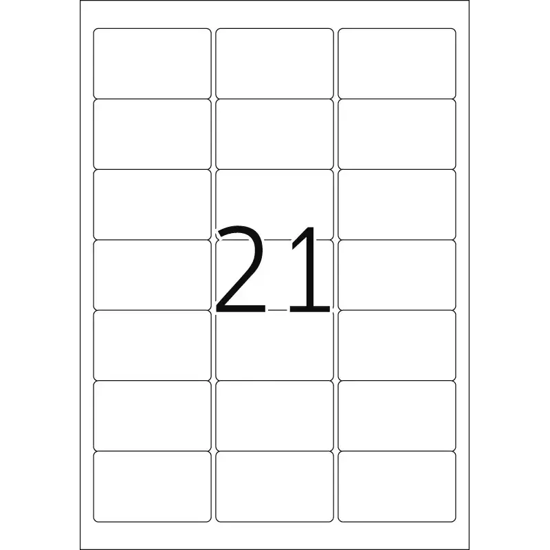 Adrešu uzlīmes HERMA Premium A4 63,5x38,1 mm 2100 gab.